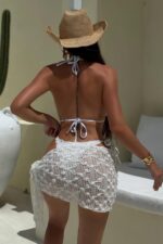 Anabella Örme Detay Bikini Set - Beyaz - Görsel 3