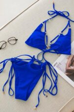 Asimetrica Valentina Bikini - Mavi - Görsel 6