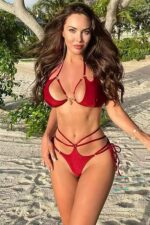 Asimetrica Valentina Bikini - Kırmızı