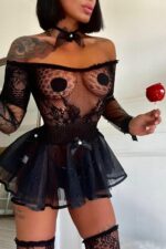 Bodydollina Nerana Elbise - Siyah - Görsel 4