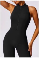 Büzgülü Jumpsuit - Siyah - Görsel 3