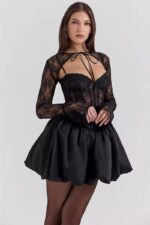 Chokey Adriana Mini Elbise - Siyah - Görsel 4