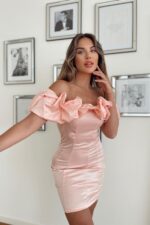 Darell Rose Elbise - Pembe - Görsel 5