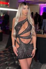 Demi Roma Diamonds Dress - Siyah - Görsel 4
