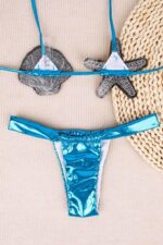 Deniz Yıldızı Brazilian Bikini - Mavi - Görsel 3