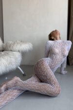 Eldivenli Full Body Çorap - Beyaz - Görsel 4