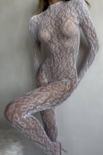 Eldivenli Full Body Çorap - Beyaz