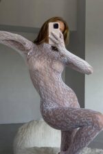 Eldivenli Full Body Çorap - Beyaz - Görsel 3