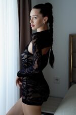 Emma Dantel Jumpsuit - Siyah - Görsel 5