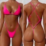 Emma Tanga İpli Monokini - Pembe - Görsel 3