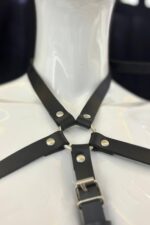 Fiftyshades 5 Şerit Göğüs Kemeri - Siyah - Görsel 6