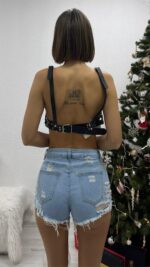Fiftyshades Paralization Göğüs Kemeri - Siyah - Görsel 3