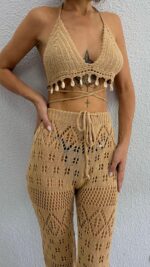 Hanna Beach Pantolon Set - Bej