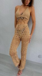 Hanna Beach Pantolon Set - Bej - Görsel 2