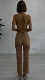 Hanna Beach Pantolon Set - Bej - Görsel 3