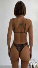 Haroni Leo Bikini - Kahverengi-Siyah - Görsel 4