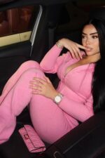 Hoodie Sweater Set - Pembe - Görsel 3