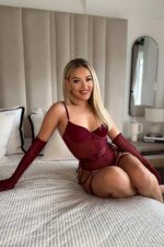 Jartiyerli Luxury Bodysuit - Bordo