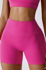 Kısa Popita Gym Tayt Şort - Fuşya - Görsel 5