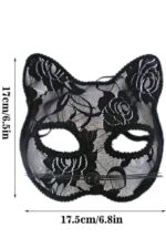 Kitten Dantel Maske - Siyah - Görsel 7