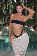 Kristina Straplez Tanga Bikini - Siyah