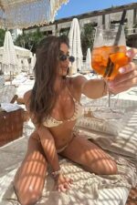 Leandra İp Detaylı Bikini - Bej - Görsel 4