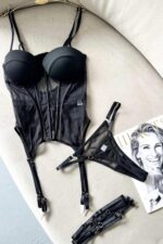 Lilly Transparan Set - Siyah - Görsel 4