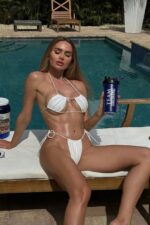 Linda Büzgülü Bikini - Beyaz