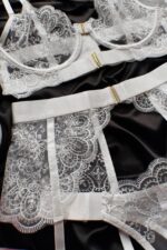 Luss Nadia Jartiyer Set - Beyaz - Görsel 2