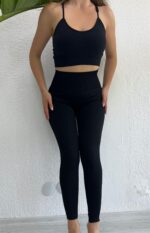 Luxury Leggy Gym Set - Siyah - Görsel 4