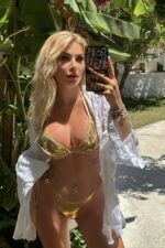Metalik İpli Bikini - Altın - Görsel 2