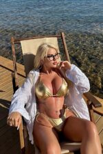 Metalik İpli Bikini - Altın - Görsel 3