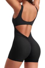 Monica Jumpsuit Tayt - Siyah - Görsel 5