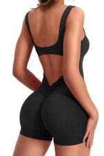 Monica Jumpsuit Tayt - Siyah - Görsel 7