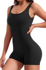 Monica Jumpsuit Tayt - Siyah - Görsel 4