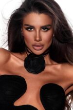 Oksana Luxury Elbise - Siyah - Görsel 4