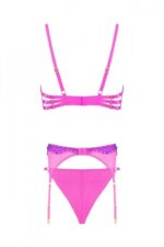 Pinky Monia Jartiyerli Set - Pembe-Mor - Görsel 4