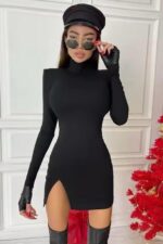 Polina Bera Elbise - Siyah - Görsel 5
