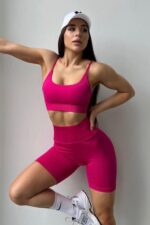 Poppita Şortlu Takım - Neon-Pembe - Görsel 2