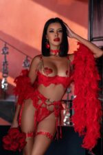 Private Chain Set - Kırmızı - Görsel 6