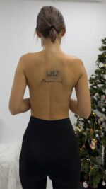 Push Up Derin Sırtı Açık Sütyen - Siyah - Görsel 4