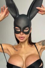 Rabbit Tavşan Maske Mat - Siyah - Görsel 2