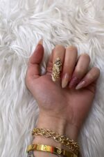 Rosing Nail Ring - Yeşil - Görsel 4