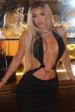 Roxy Yılan Detay Elbise - Siyah - Görsel 2