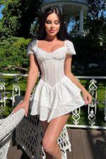 Russian Lace Elbise - Beyaz - Görsel 2