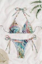 Safari Style Brazilian Bikini - Mavi - Görsel 5