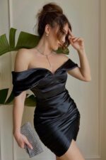 Serina Elbise - Siyah - Görsel 4