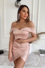 Serina Elbise - Toz-Pembe - Görsel 4