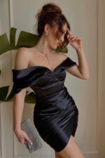 Serina Elbise - Siyah - Görsel 2