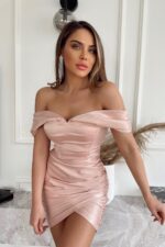 Serina Elbise - Toz-Pembe